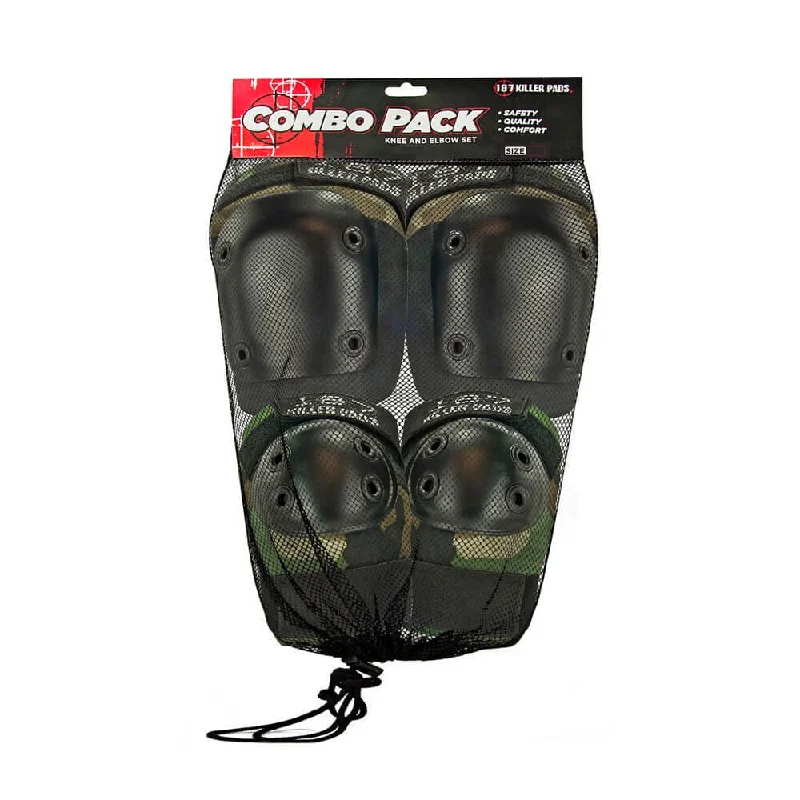 187 Combo Pack Knee/Elbow Pad Set - Camo