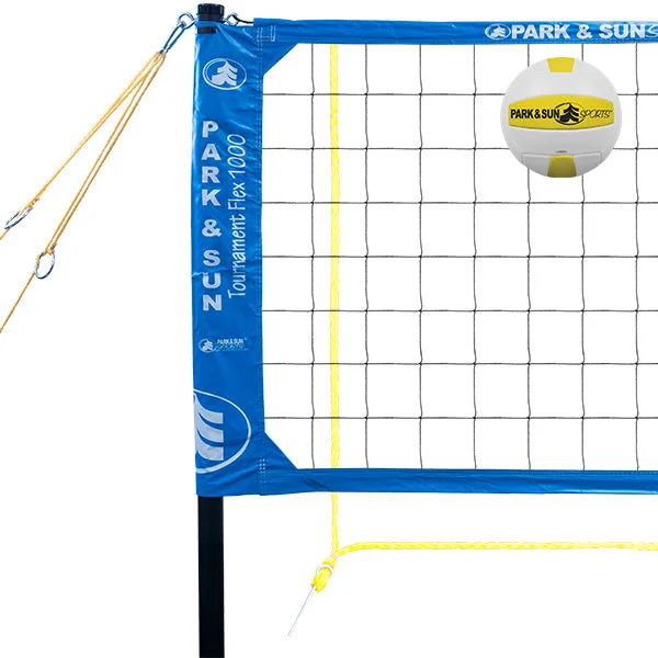 Park & Sun Sports Vb Flex 1000  Volleyball Set W/ 1 3/4" 2Pc Alum Poles, Volleyball, Ball Pump