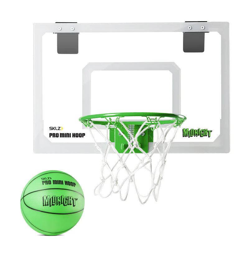 Sklz Pro Mini Hoop Midnight Glow In The Dark Hoop And Ball