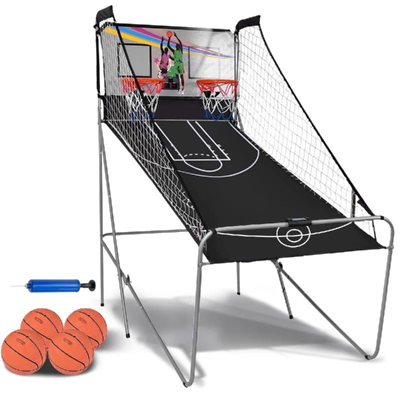 8 in 1 Indoor Electronic Basketball Arcade for Kids & Family