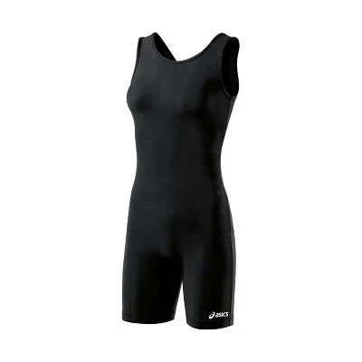 Asics Women's Solid Modified Wrestling Singlet M - Black