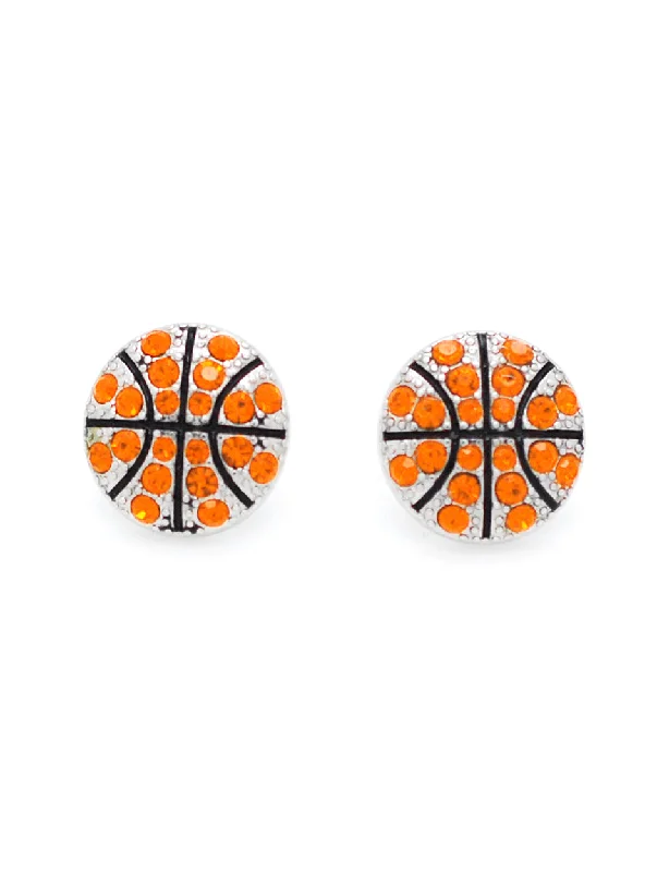 Basketball All Crystal Earrings - POST