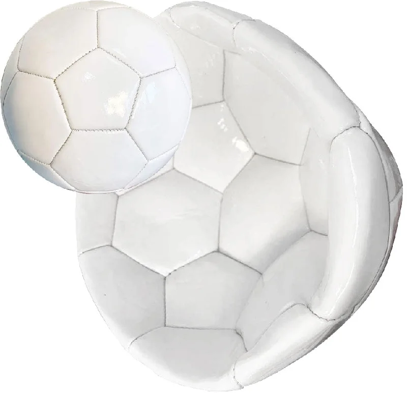 Bulk White Soccer Balls Size 5 Deflated Sign Autograph Party Favors Painting Bar Mitzvah Coaches Gift