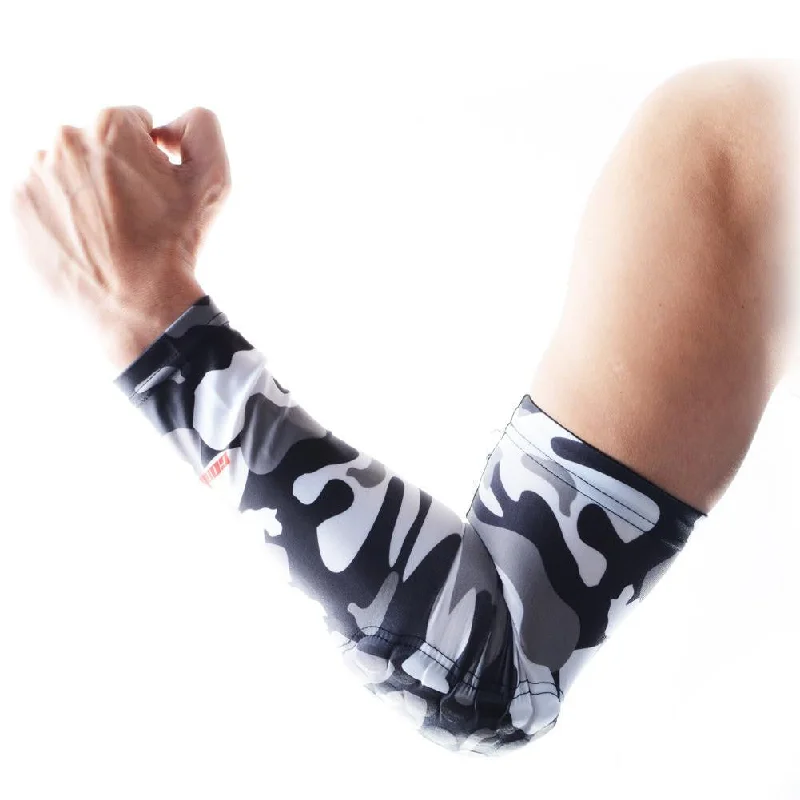 Camouflage Grey Anti-slip Arm Sleeve with Pad