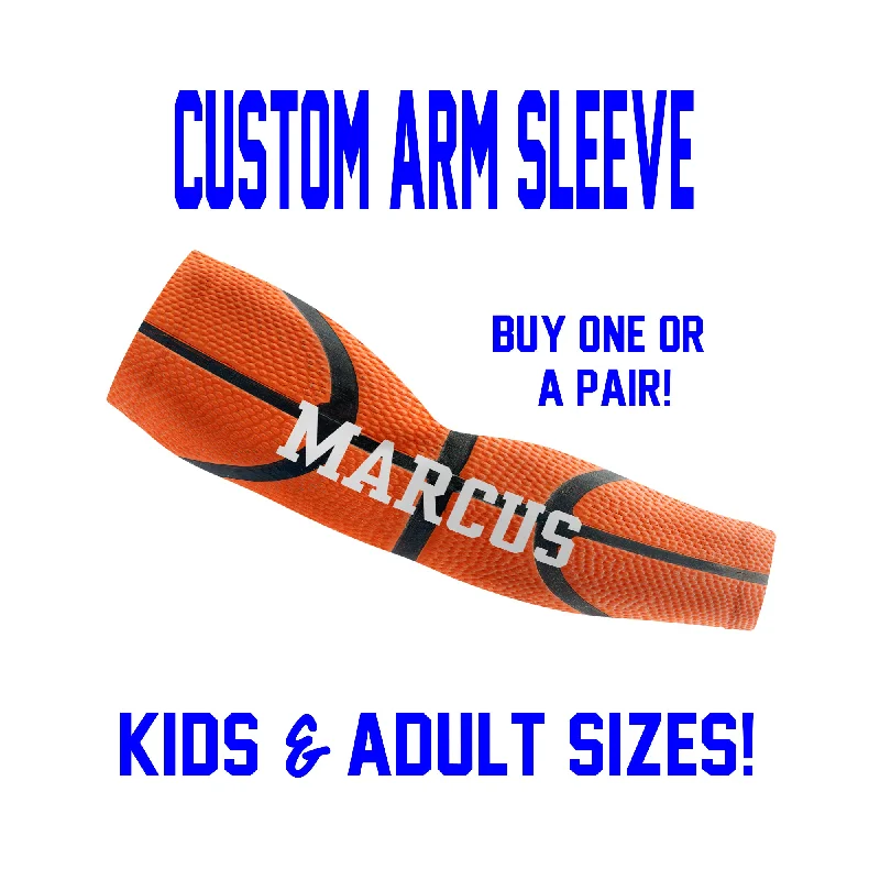 Custom Basketball Arm Sleeves - Real Style Basketball - Single or Pair