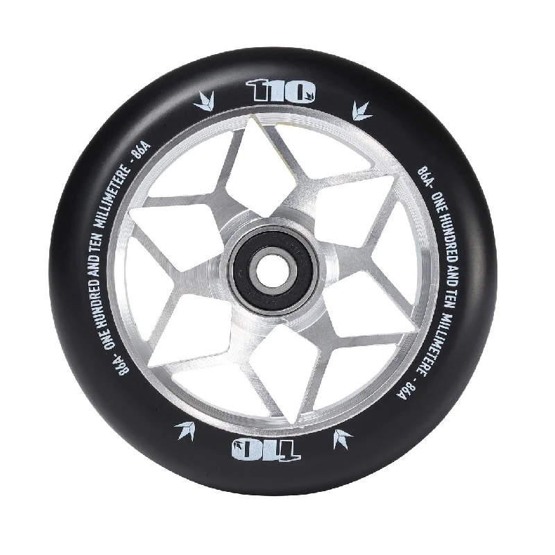 Envy Diamond Scooter Wheel 110mm - Silver (Pair)