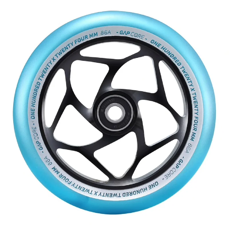 Envy Gap Core Scooter Wheels 120mm - Black/Teal (Pair)