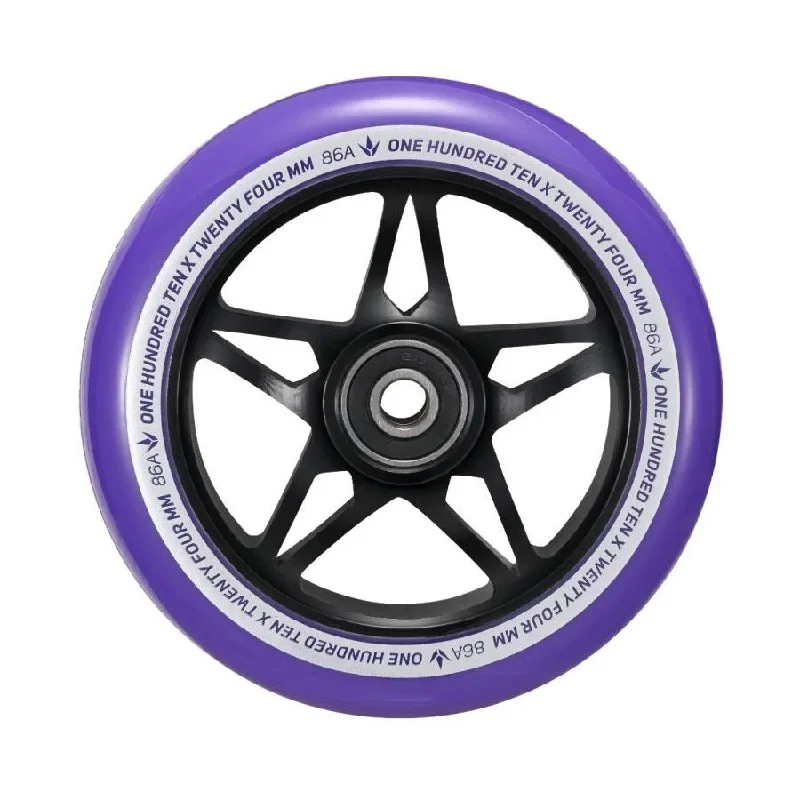 Envy S3 Scooter Wheel 110mm - Black/Purple (Pair)