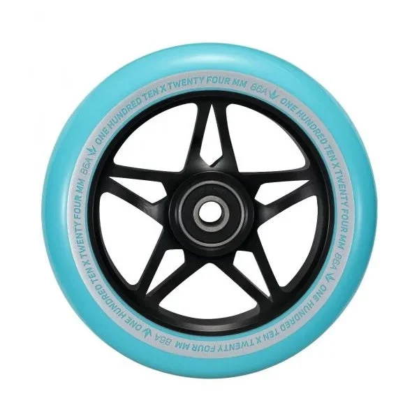 Envy S3 Scooter Wheel 110mm - Black/Teal (Pair)