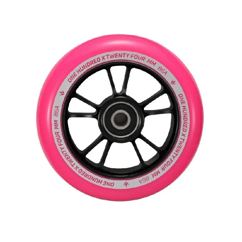 Envy Scooter Wheel 100mm - Black/Pink (Pair)