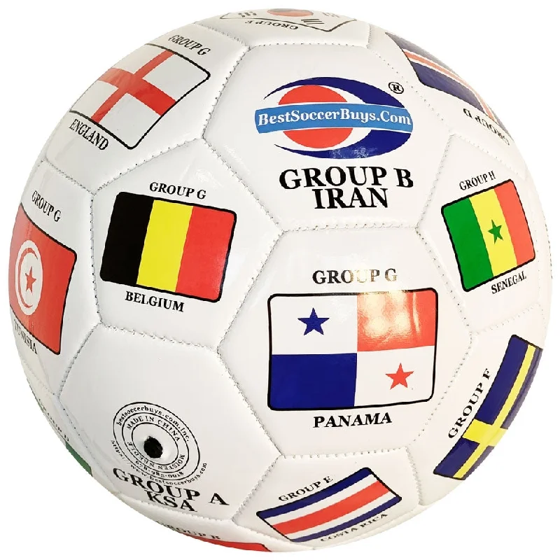 FIFA World Cup 2018 Qualifiers Country Flags Soccer Ball Size 5