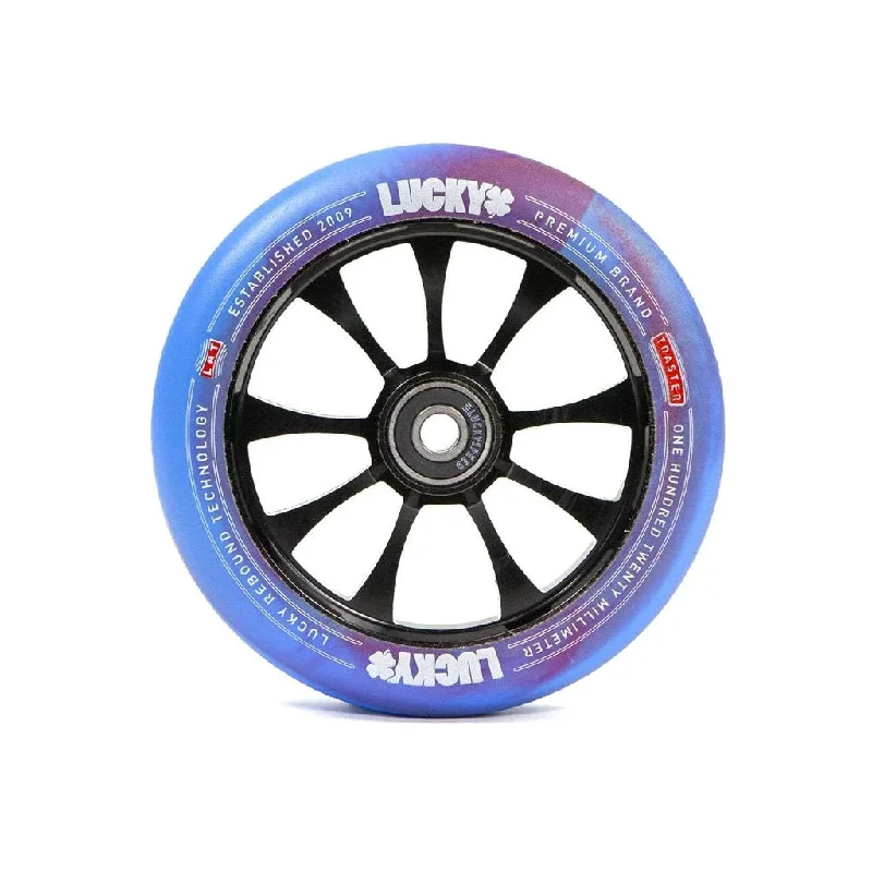 Lucky Scooter Wheels Toaster 120mm - Red/Blue Swirl