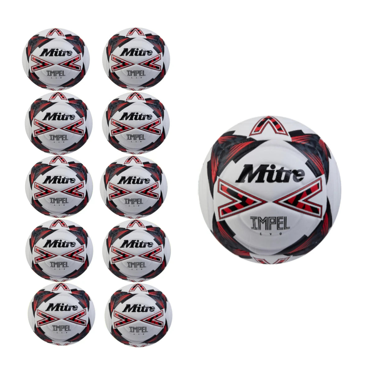 Mitre Impel Evo Soccer Ball - (Pack of 4, 6 or 10)