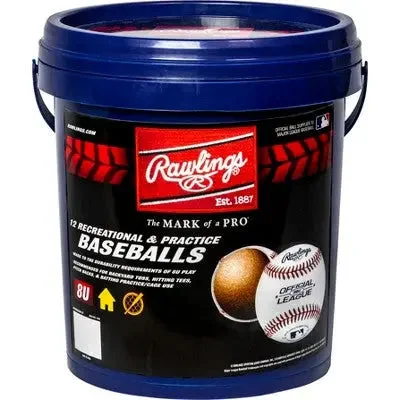 Rawlings Bucket of R8U Baseballs - 12pc