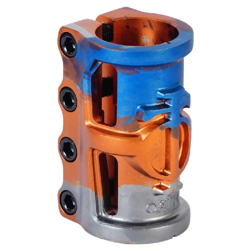 Oath Cage V2 SCS 4 Bolt Clamp - Orange/Blue/Titanium