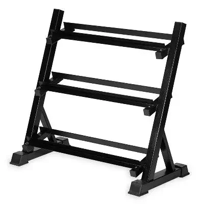 Open Box - Ignite by SPRI 3 Tier Hand Weight Rack - Black