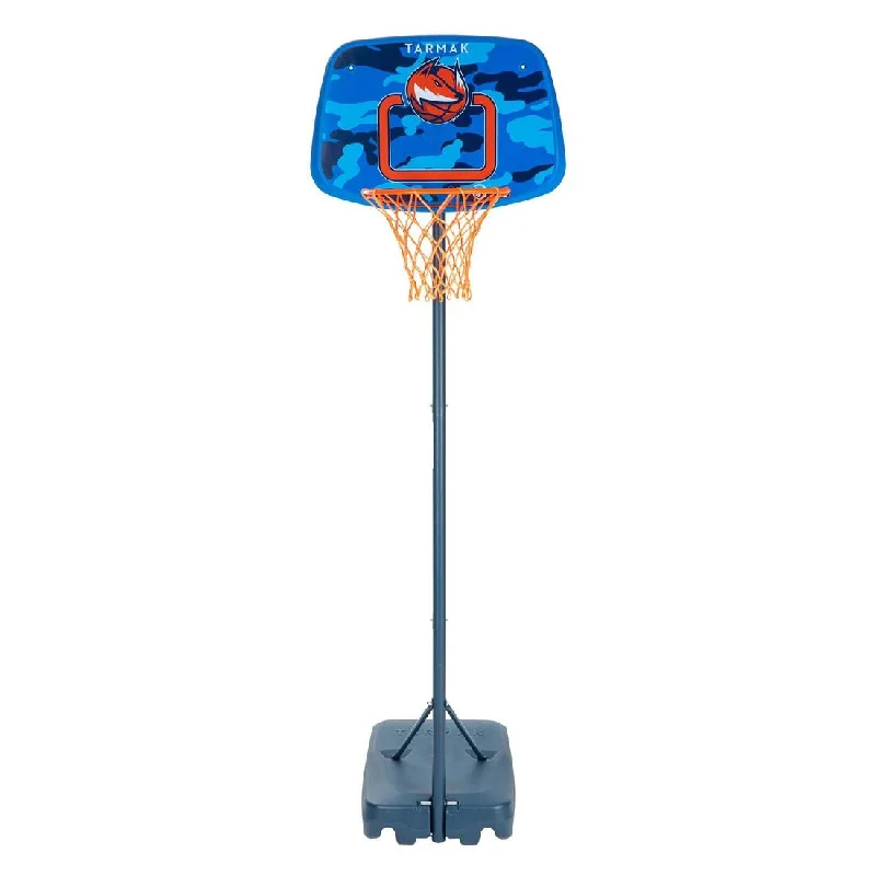 Panier de basket sur pied réglable de 1,30m à 1,60m Enfant - K500 Aniball bleu