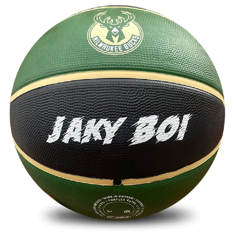 Personalised NBA Official Milwaukee Bucks Team Basketball (Size 7)