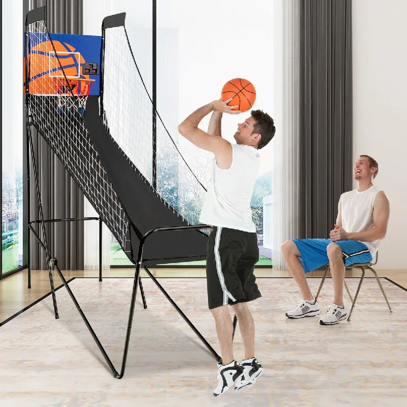 Kids Electronic Basketball Arcade Game | Indoor Hoop Set