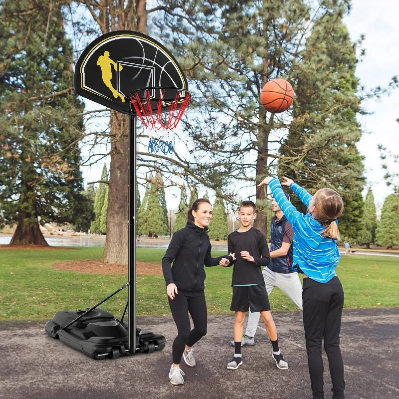 Adjustable Portable Basketball Hoop for Family Fun