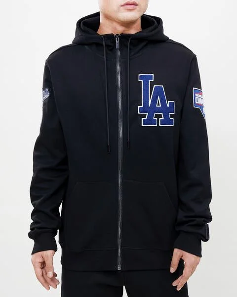 PRO STANDARD LOS ANGELES DODGERS LOGO ZIPPER HOODY