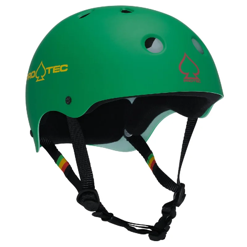 ProTec Classic Skate Helmet - Rubber Rasta Green