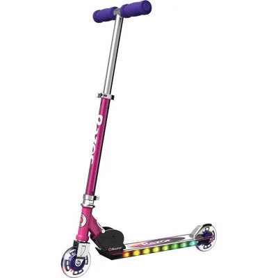 Open Box - Razor A+ 2 Wheel Scooter with LED Lights - Magenta