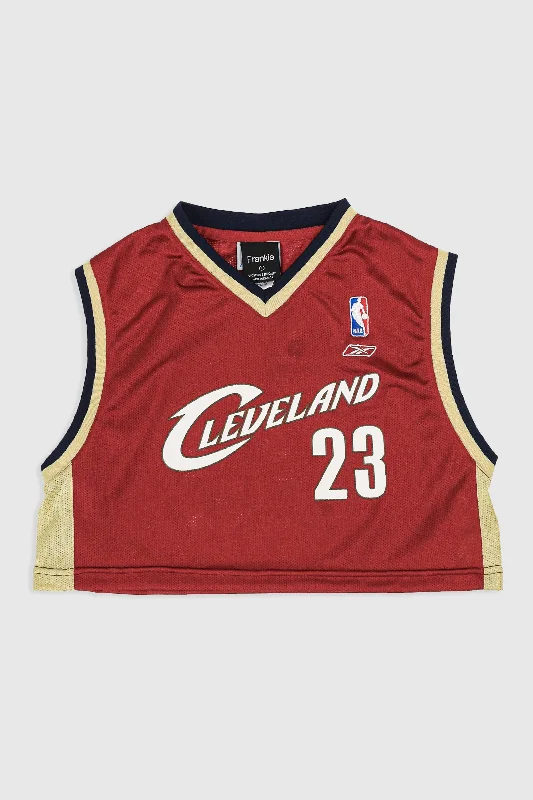 Rework Cleveland Cavaliers Crop Jersey - S, M