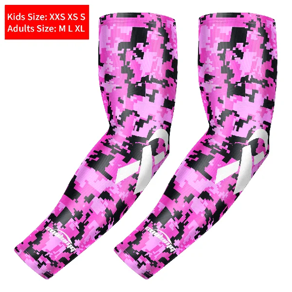 Ribbon Breast Cancer Awareness Arm Sleeve- Rose Pink