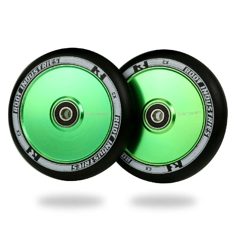 Root Industries Air Wheels 110mm - Black/Green (Pair)