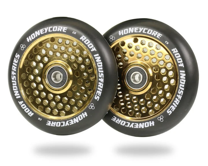 Root Industries HoneyCore Wheels 110mm - Black/Gold Rush (Pair)