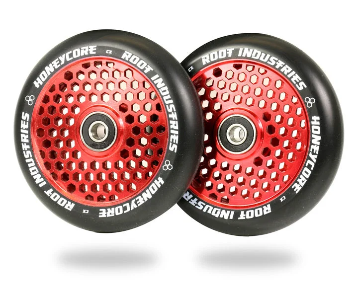 Root Industries HoneyCore Wheels 110mm - Black/Red (Pair)