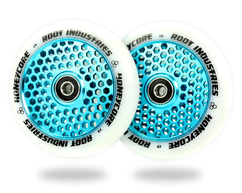 Root Industries HoneyCore Wheels 110mm - White/Sky Blue (Pair)