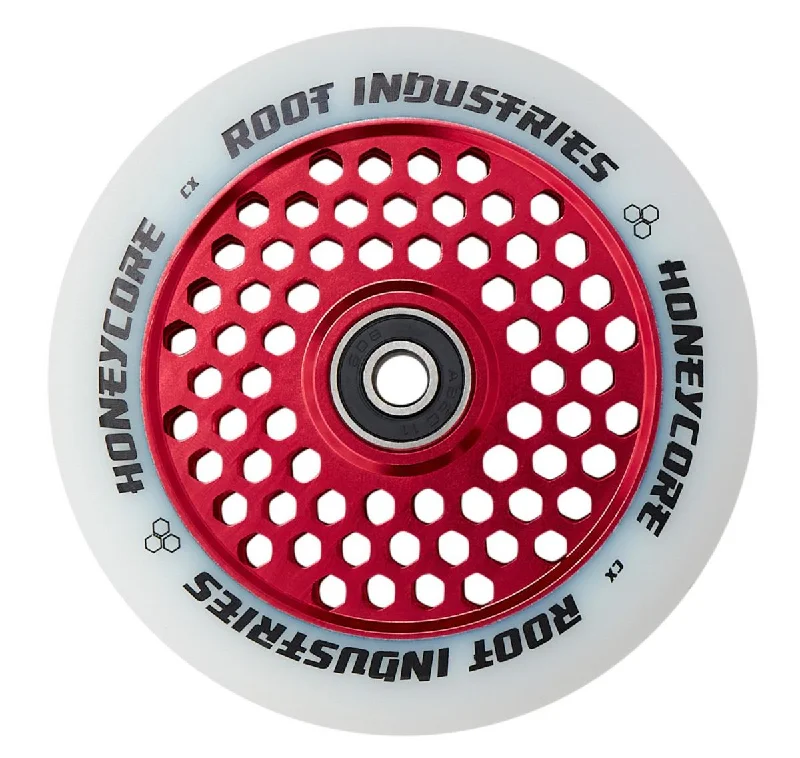 Root Industries HoneyCore Wheels 110mm - White/Red (Pair)