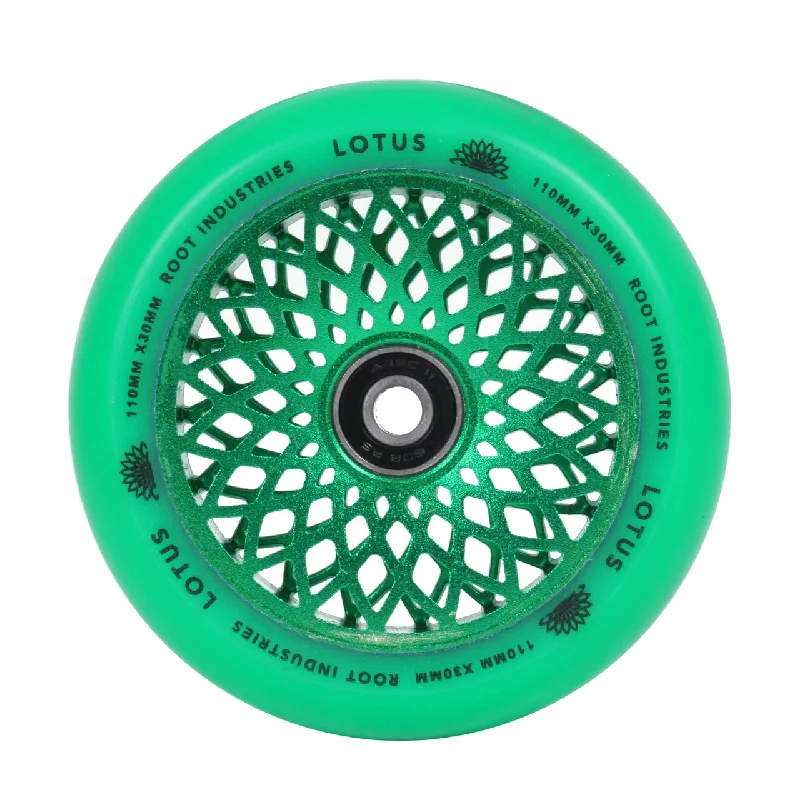 Root Industries 110mm X 24mm Lotus Wheels - Green (Pair)