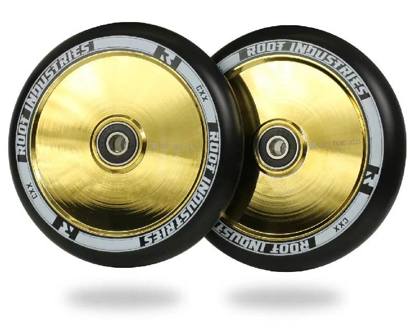 Root Industries Air Wheels 120mm - Black/Gold Rush (Pair)