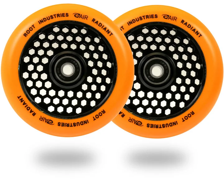 Root Industries Honeycore Radiant Wheels 120mm - Orange (Pair)