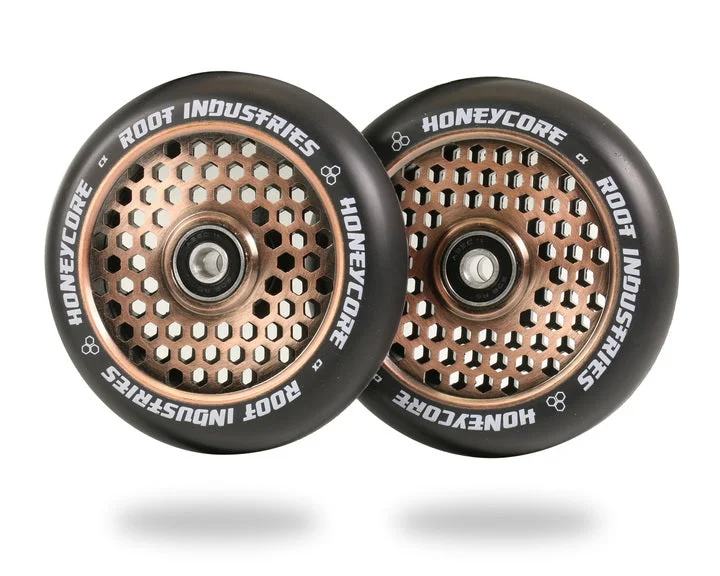 Root Industries HoneyCore Wheels 120mm - Black/Coppertone (Pair)