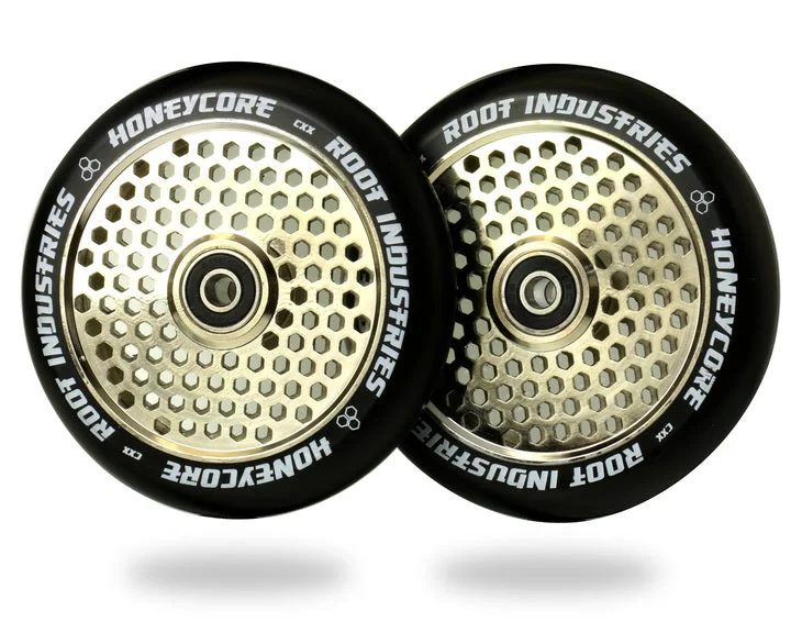 Root Industries HoneyCore Wheels 120mm - Black/Mirror (Pair)