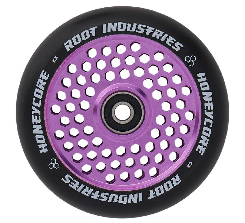 Root Industries HoneyCore Wheels 120mm - Black/Purple (Pair)