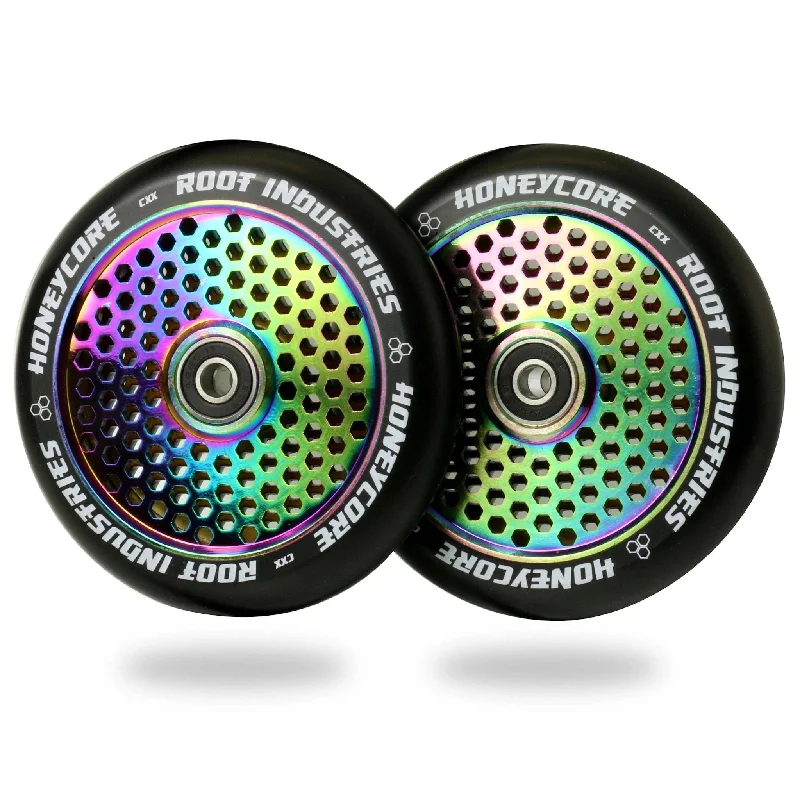 Root Industries HoneyCore Wheels 120mm - Black/Rocket Fuel (Pair)