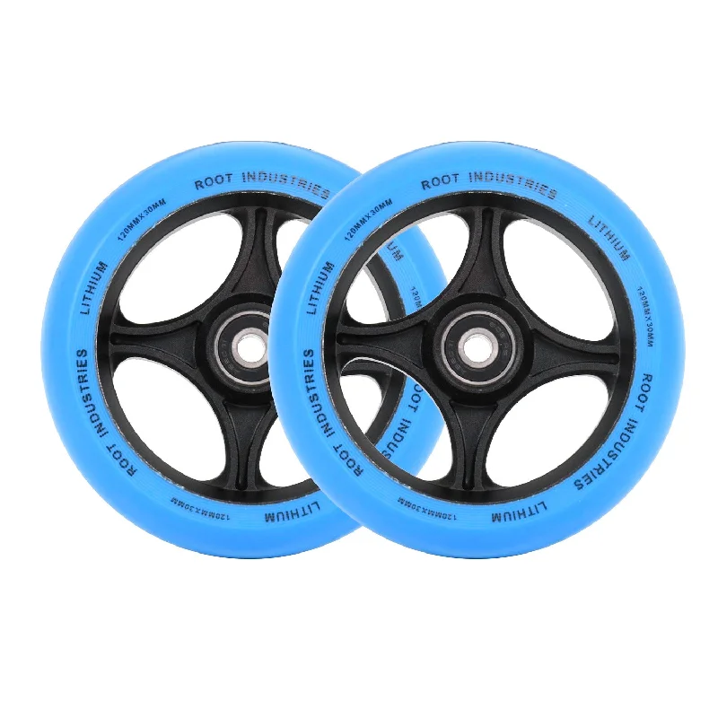 Root Industries Lithium Wheels 120mm - Blue (Pair)