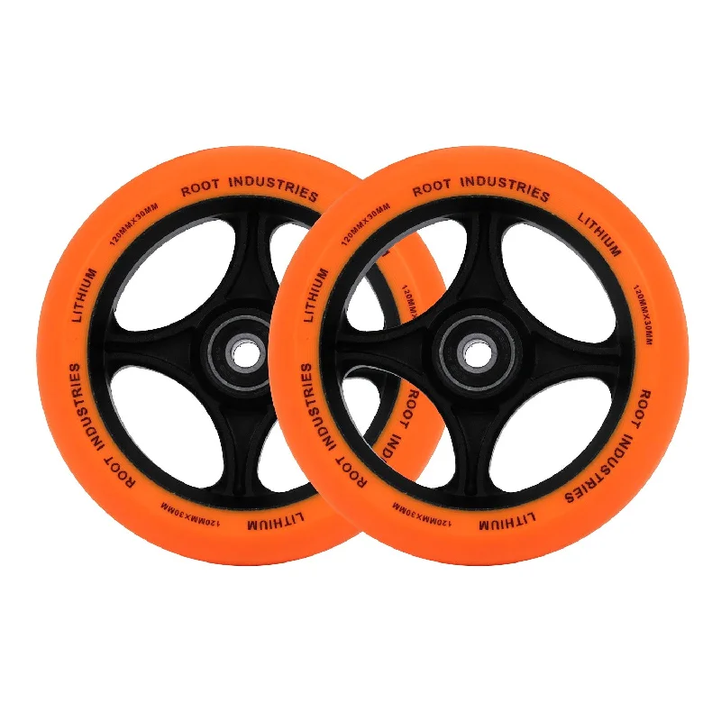 Root Industries Lithium Wheels 120mm - Orange (Pair)