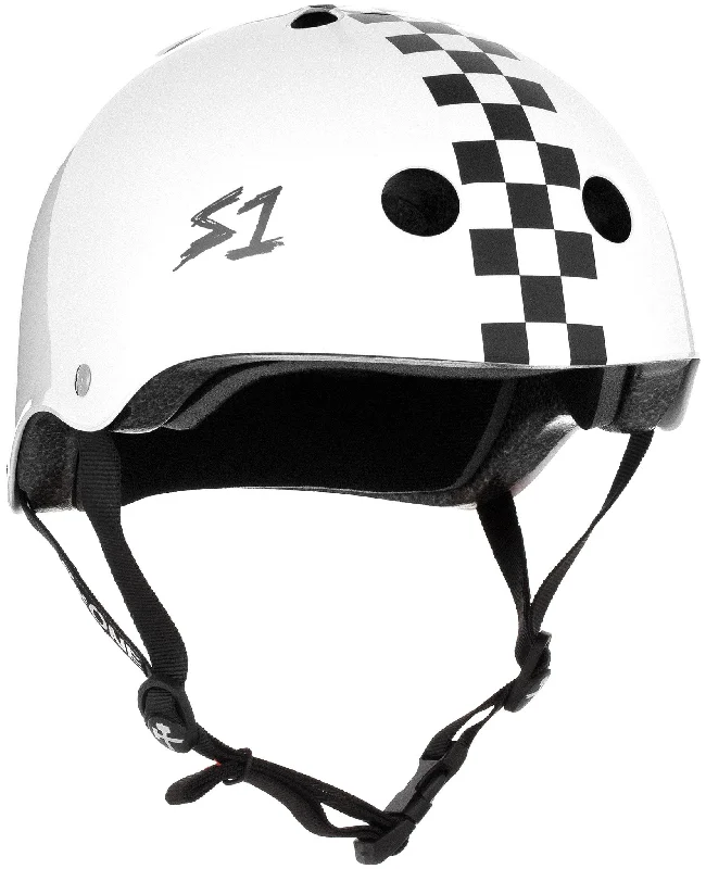 S1 Lifer Helmet - White Gloss/Checkers