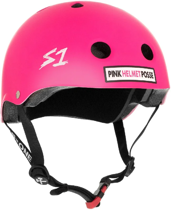 S1 Mini Lifer Helmet - Pink Helmet Posse Hot Pink Matte