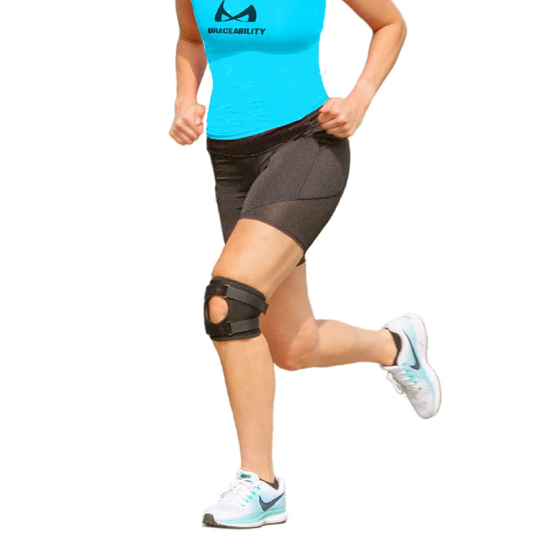 Short & Lightweight Patella Tracking Brace for Runner's Kneecap Pain, Dislocation & Subluxation