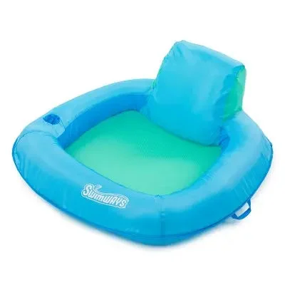 Swimways Premium Spring Float Sunseat - Sky Blue