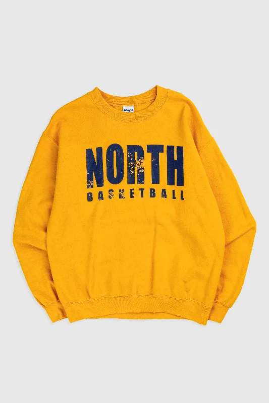 Vintage North Basketball Sweatshirt - M