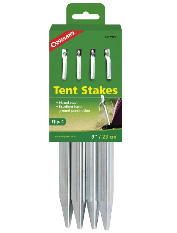 Steel Tent Stakes - 9 inches