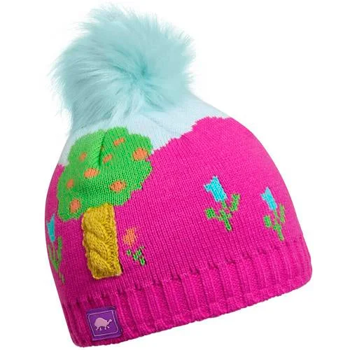 Kids' Sweetie Faux Fur Pom - Hot Pink